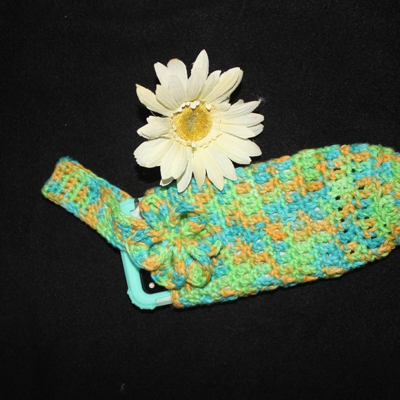 NEW Bottle Carrier/Holder HAND CRAFTED Crochet Handmade - Picture 2 of 16